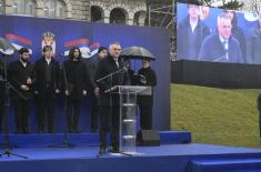 Централна државна церемонија у Орашцу поводом Сретења