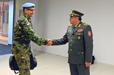 Welcoming peacekeepers from the Central African Republic 