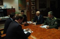 Sastanak ministra odbrane sa gradonačelnikom Beograda