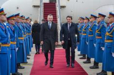 Председник Вучић дочекао председника Словачке Републике Пелегринија