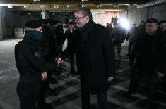 Председник Вучић обишао Одред војне полиције специјалне намене “Кобре”