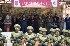 Министар Гашић на полагању заклетве војника генерације „јун 2026“ у Лесковцу