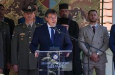 Министар Гашић на полагању заклетве војника генерације „јун 2026“ у Лесковцу