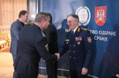 Пријем министра одбране и начелника Генералштаба поводом новогодишњих и божићних празника