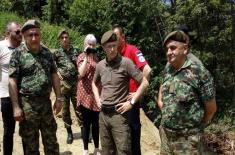 Pomoć Vojske Srbije u opštinama pogođenim poplavama