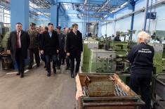 Defence Minister visits factories in Lučani and Čačak