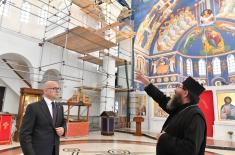 Minister Vučević visits Eparchy of Žiča