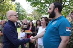 Minister Vučević visits family of Lt. Col. Goran Ostojić killed in Košare