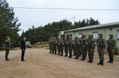 State Secretary Neric in Prokuplje garrison and on Merdare base 