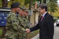 State Secretary Neric in Prokuplje garrison and on Merdare base 