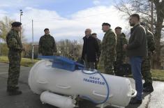 Minister Vučević visits members of River Flotilla