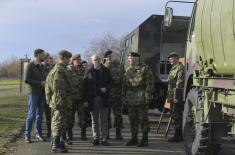 Minister Vučević visits members of River Flotilla
