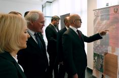 Minister Vučević and U.S. Ambassador Hill visit exhibition in Novi Sad