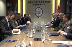 Minister Vučević meets with UN Under-Secretary-General for Peace Operations Lacroix and Special Representative of UN Secretary-General Ziadeh