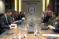 Minister Vučević meets with UN Under-Secretary-General for Peace Operations Lacroix and Special Representative of UN Secretary-General Ziadeh