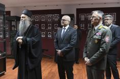 Patriarch Porfirije presents Serbian Armed Forces Guard with icons painted at Kovilj Monastery