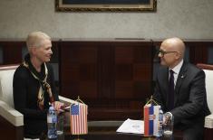 Meeting between Minister Vučević and U.S. Assistant Secretary of Defense