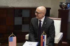 Meeting between Minister Vučević and U.S. Assistant Secretary of Defense