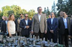 Presidents of Serbia and Egypt attend display of weapons and military equipment