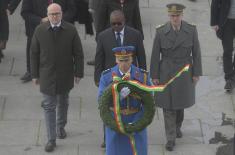 President of Republic of Guinea-Bissau lays wreath at Monument to Unknown Hero on Mt. Avala