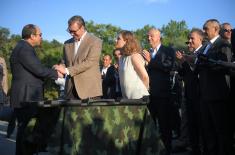 Predsednici Srbije i Egipta prisustvovali prikazu sredstava naoružanja i vojne opreme 