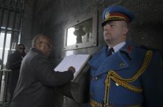 President of Republic of Guinea-Bissau lays wreath at Monument to Unknown Hero on Mt. Avala