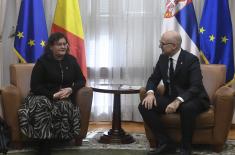 Meeting between Minister of Defence and Romanian Ambassador