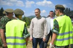 Minister Stefanović: Greater involvement of military in engineering works