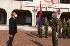 Minister Vulin Visited Members of the Guard of the Serbian Armed Forces in Moscow 