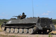 Members of the Serbian Armed Forces at an Exercise in the Russian Federation