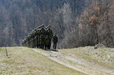 Обука мартовске генерације војника на служењу војног рока