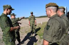 Members of the Serbian Armed Forces at an Exercise in the Russian Federation