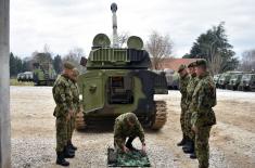 Training with self-propelled artillery systems