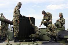 Training with self-propelled artillery systems