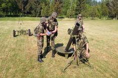 Army units undergo training with 120 mm M-75 mortars