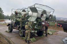 Air defence missile system combat crews undergo regular training