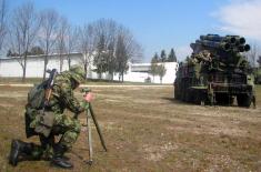 Training with 262 mm M-87 Orkan missile systems