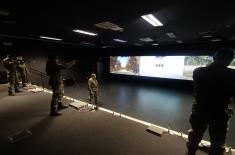 Serbian Armed Forces Member Training on Trainers and Battlefield Simulator