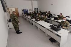 Serbian Armed Forces Member Training on Trainers and Battlefield Simulator