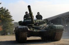 Редовна обука у тенковским јединицама Војске Србије