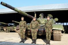 Редовна обука у тенковским јединицама Војске Србије