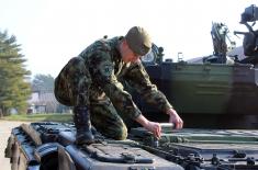 Редовна обука у тенковским јединицама Војске Србије