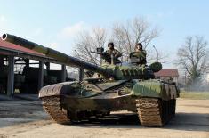 Редовна обука у тенковским јединицама Војске Србије