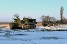 Обука војника рода артиљеријско-ракетних јединица за ПВД