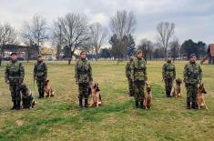 Dog handlers’ training for guard duty