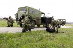 Military policemen undergo counter-terrorism training