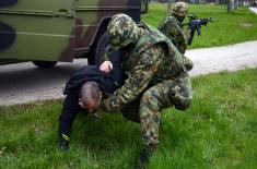 Military policemen undergo counter-terrorism training