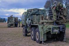 Obuka vojnika na višecevnim lanserima raketa