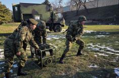Колективна обука војника службе телекомуникација