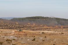 Exercise at Pešter training ground